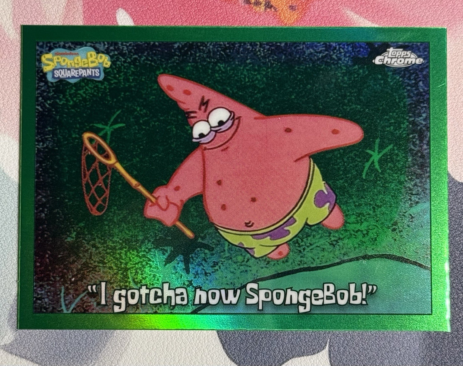 2025 Topps Chrome Spongebob KELP GREEN REFRACTOR Cards #1-200 – You Choose!
