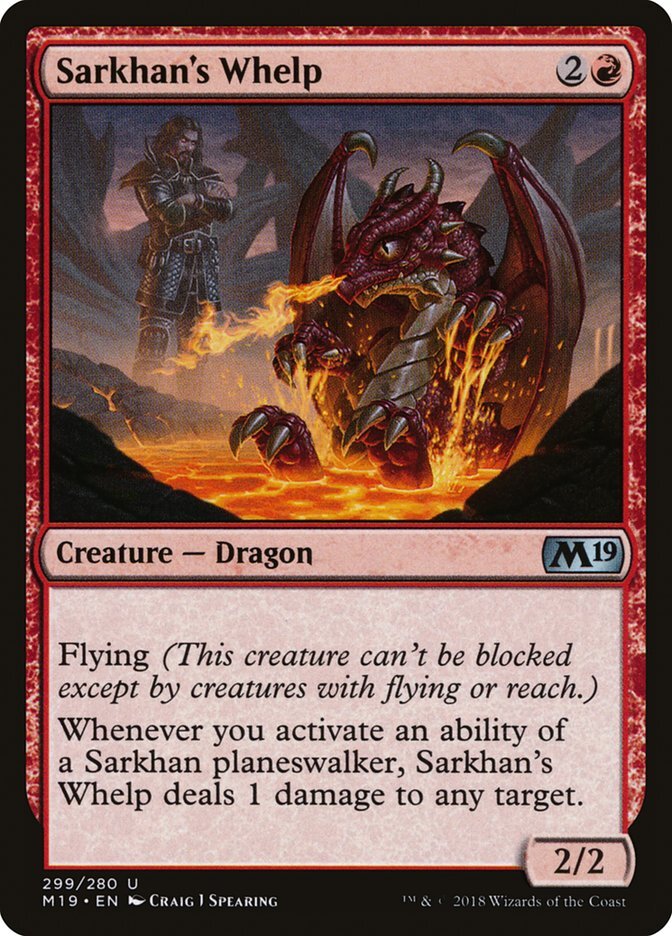 Sarkhan’s Whelp [Core Set 2019] Magic MTG