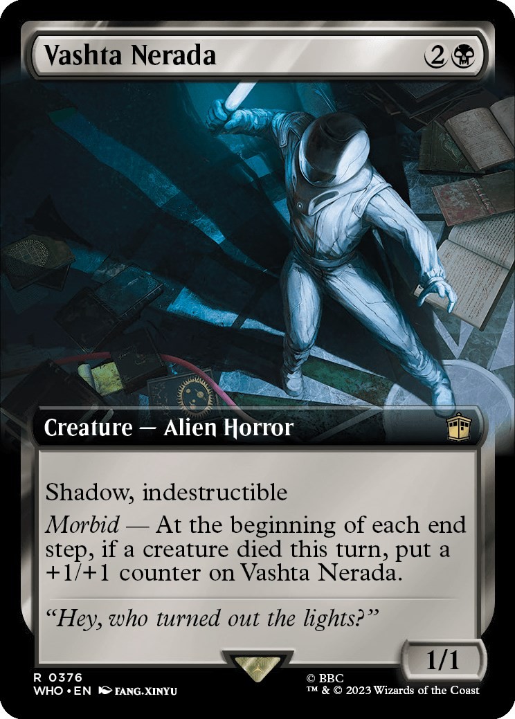Vashta Nerada (Extended Art) #376 (NM) Universes Beyond: Doctor Who (WHO) MTG