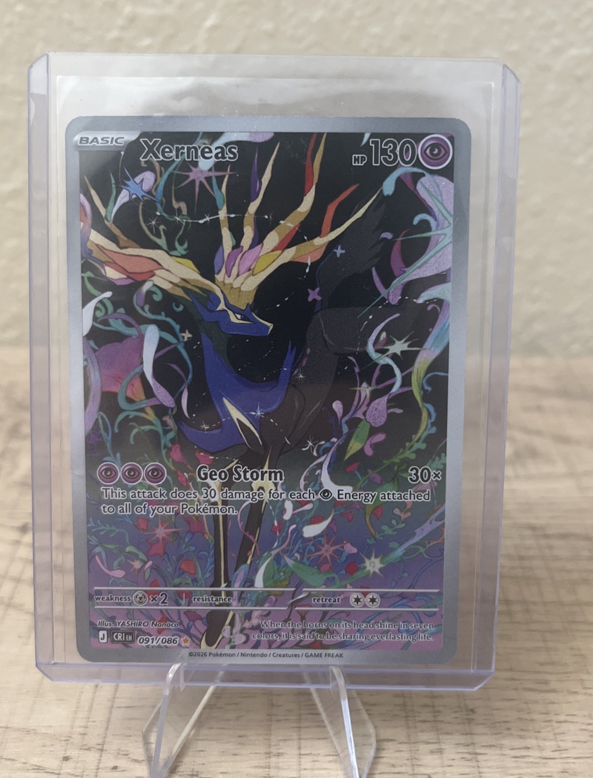Pokemon Xerneas Chaos Rising 091/086 Illustration Rare