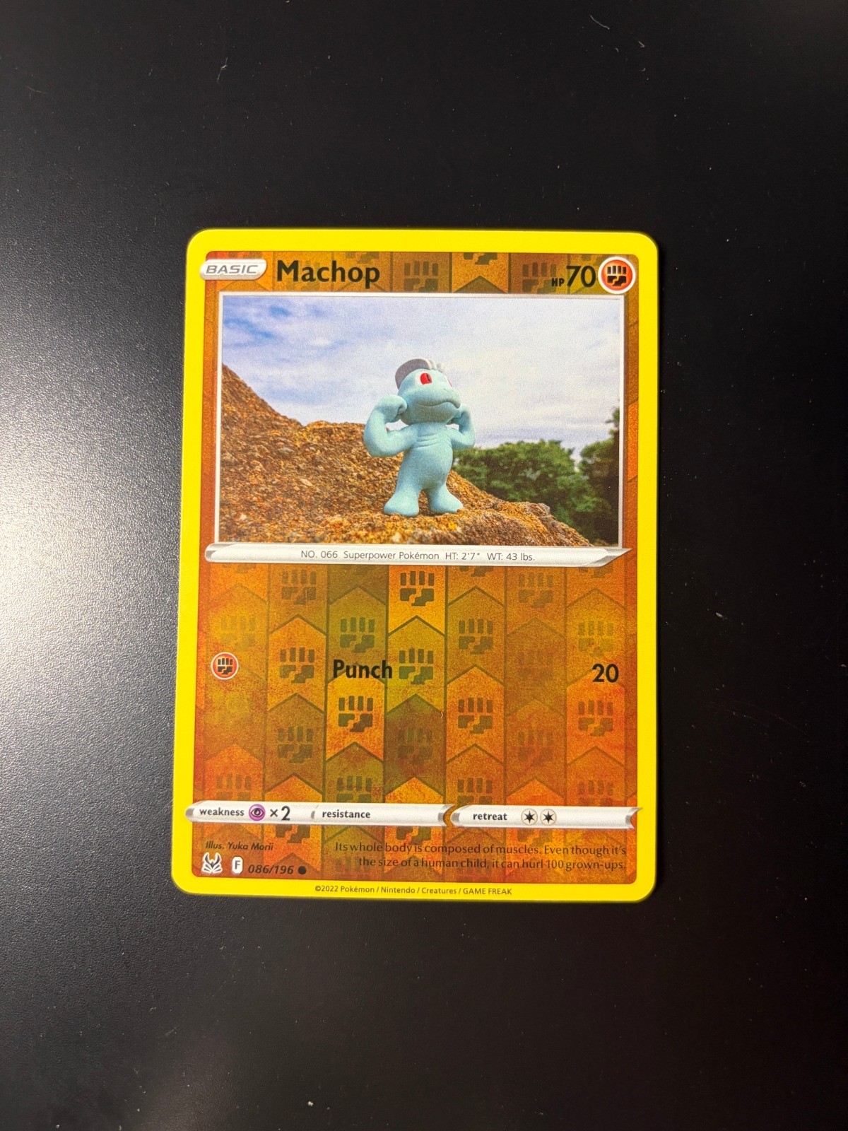 Machop Reverse Holo Common SWSH11: Lost Origin 086/196 NM