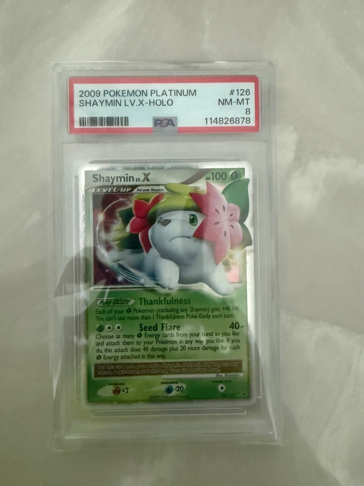 Shaymin Lv.X (Land Forme) 126/127 Platinum Holo