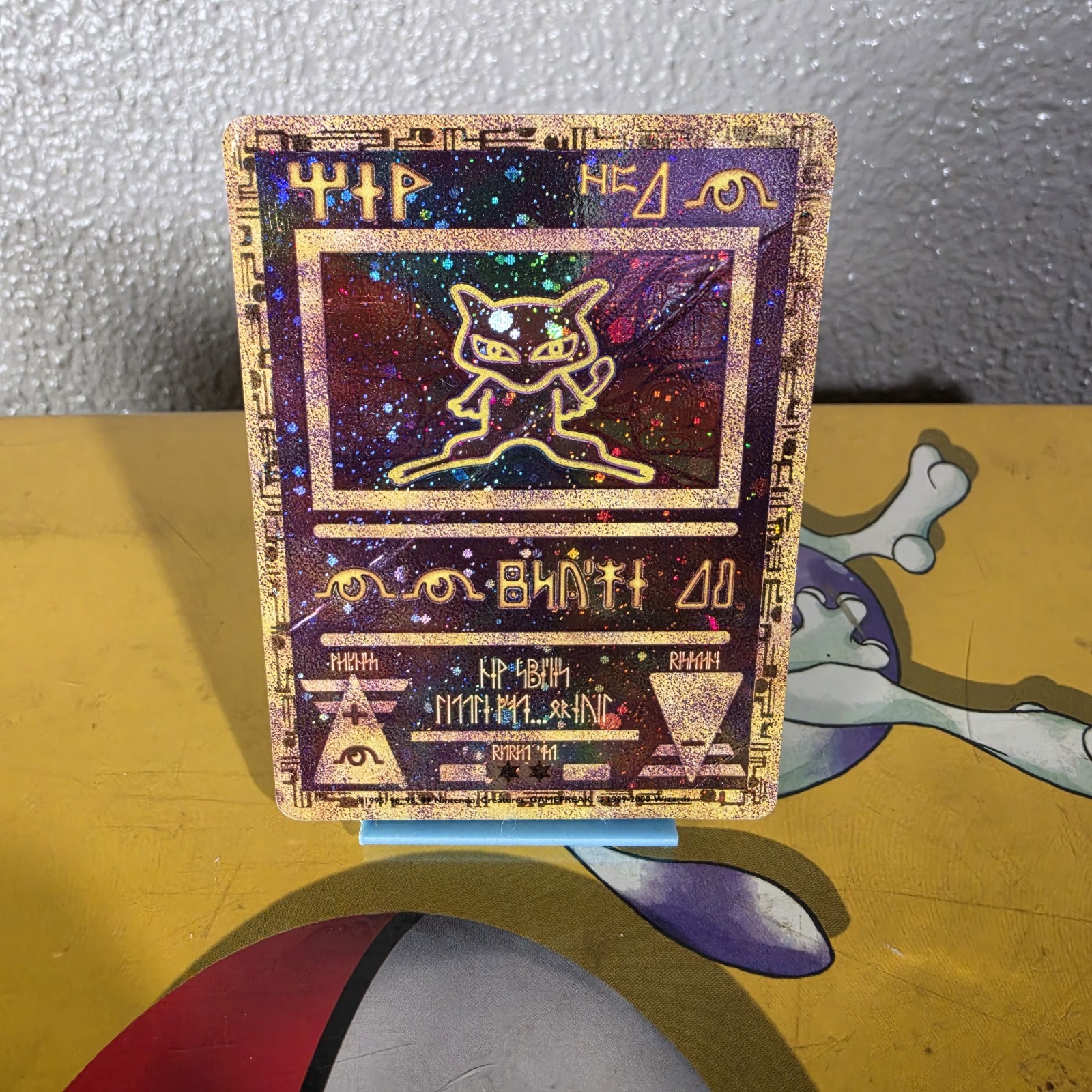 Pokémon TCG Ancient Mew Holo Card 2000 Pokemon Movie Promo Creased