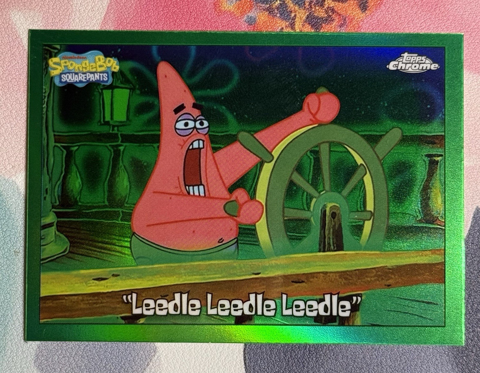 2025 Topps Chrome Spongebob KELP GREEN REFRACTOR Cards #1-200 – You Choose!