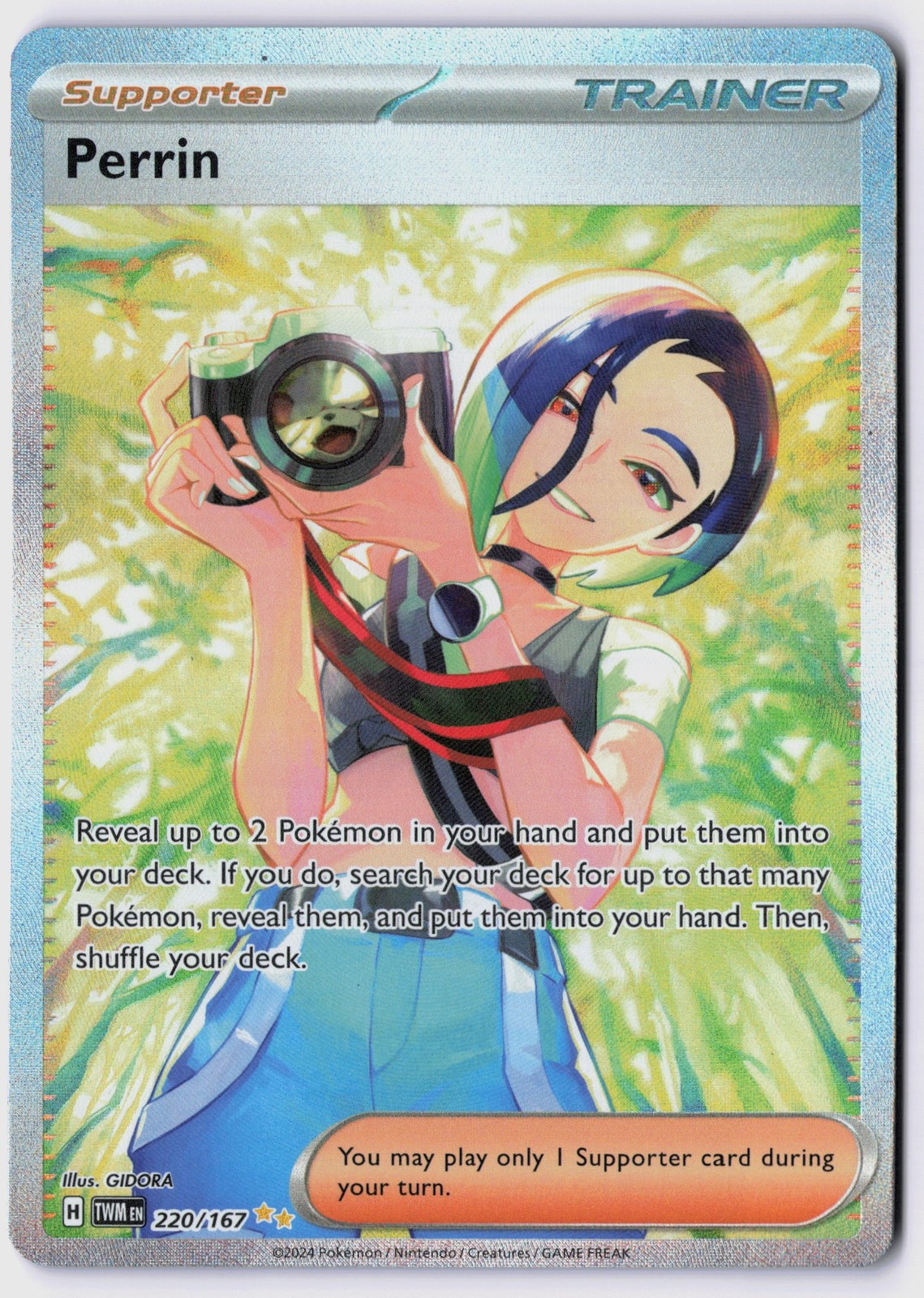 Perrin – 220/167 Holofoil SV06: Twilight Masquerade NM Special Illustration Rare