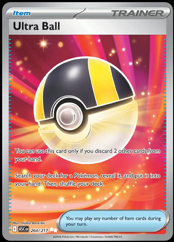 Ultra Ball 264/217 Me: Ascended Heroes Holo