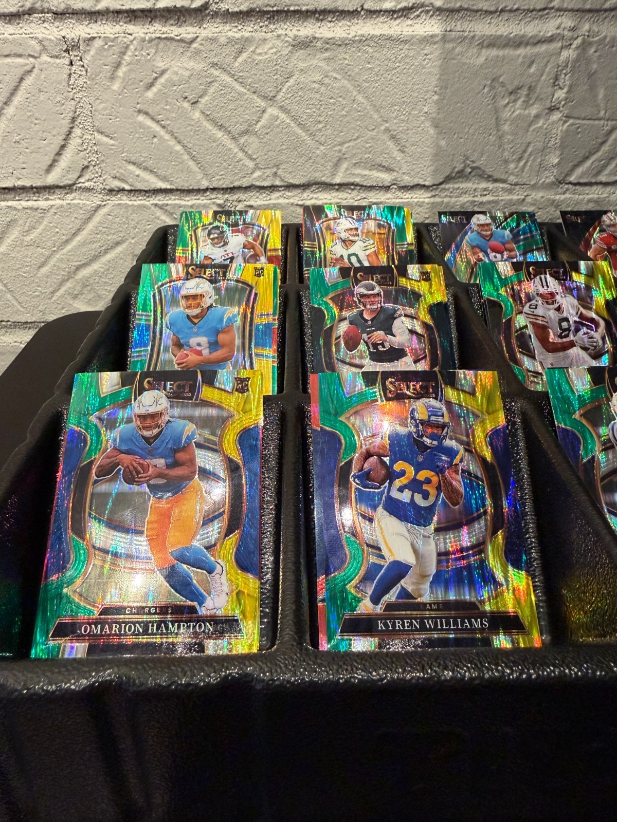 2025 Select Football Shock Prizm Parallels YOU PICK Green Yellow Red Blue