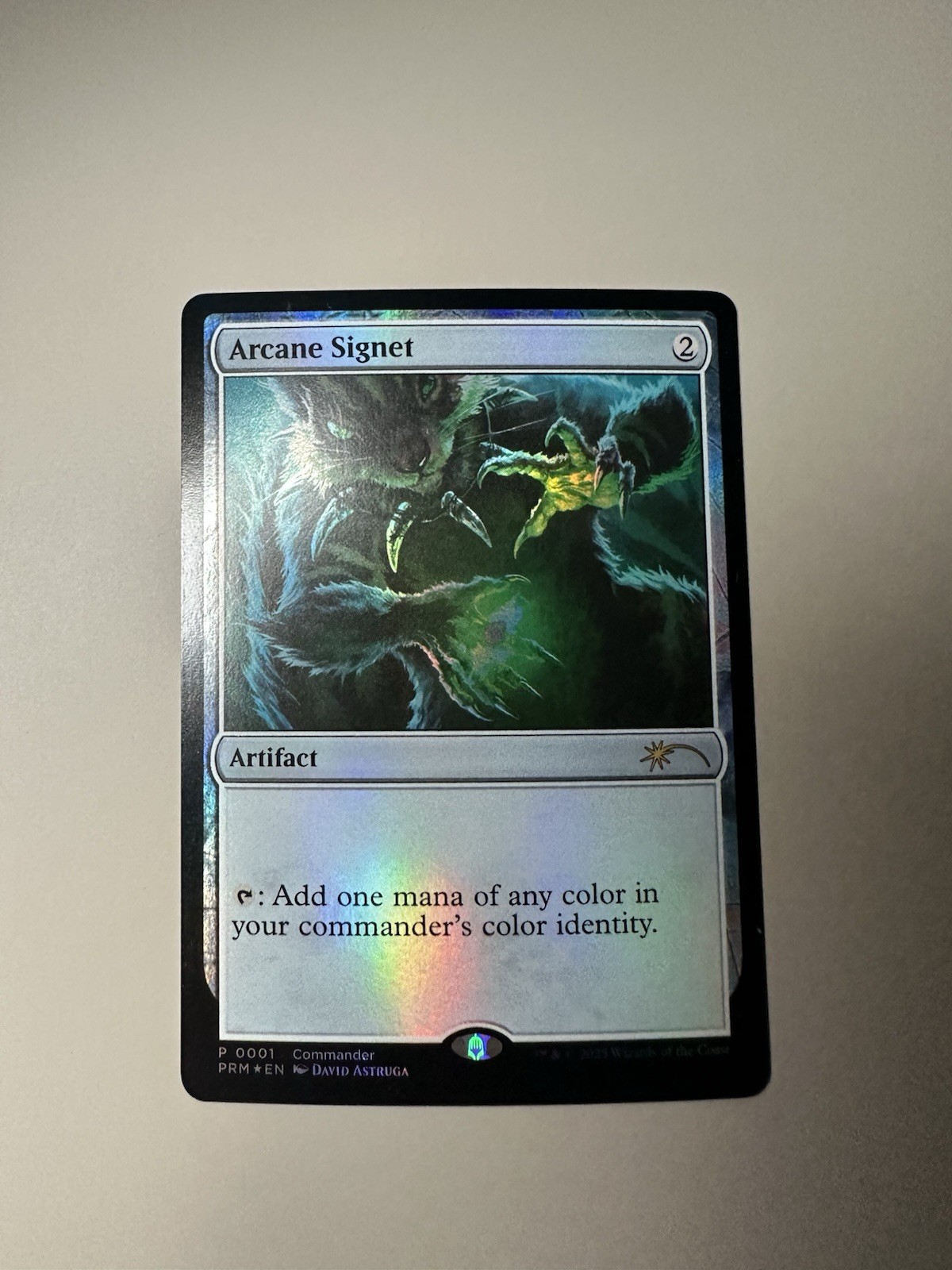 Arcane signet (command fest 2025) – Foil – English – MTG CommandFest 2025 promo