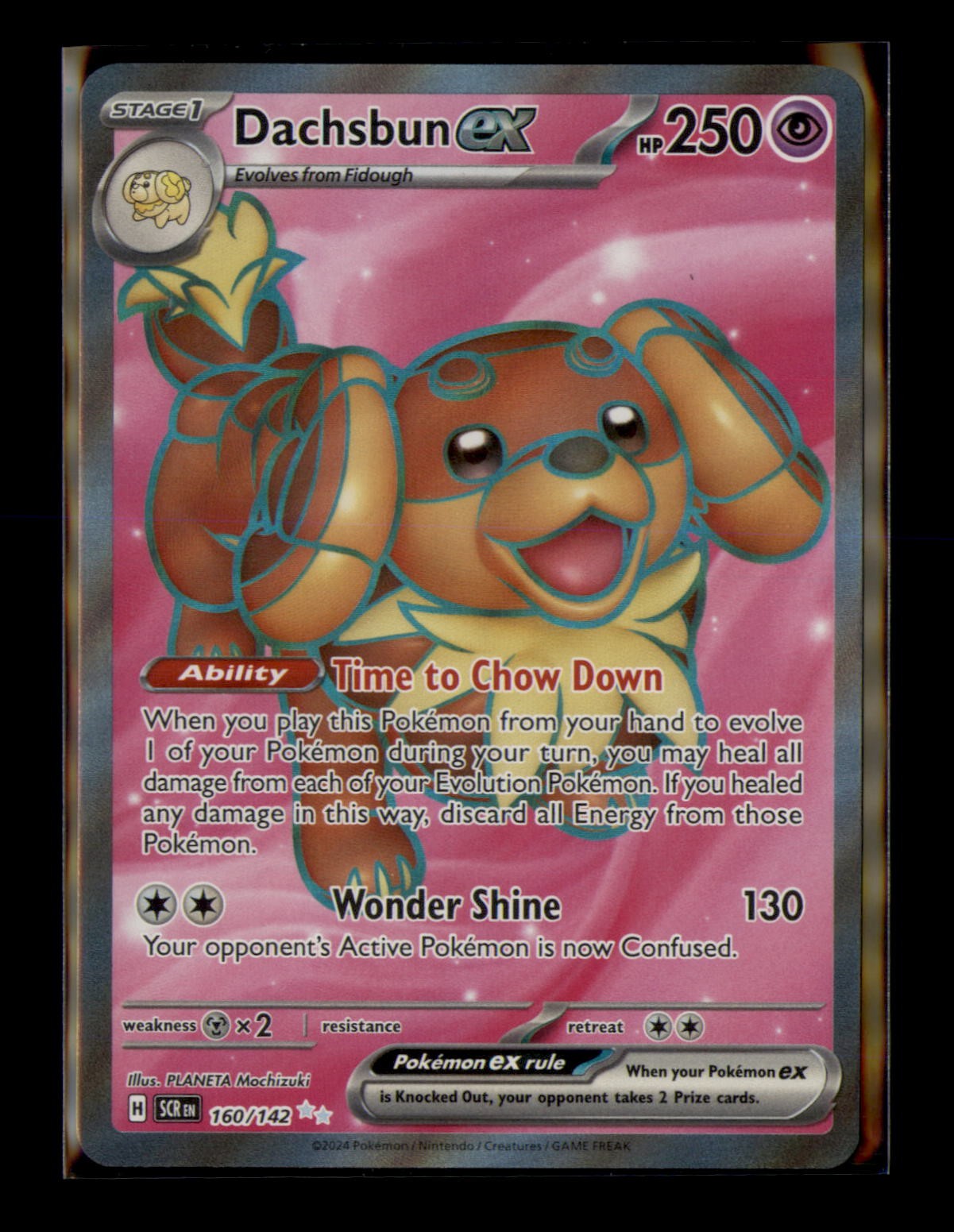 Dachsbun ex Holofoil Ultra Rare SV07: Stellar Crown 160/142 NM