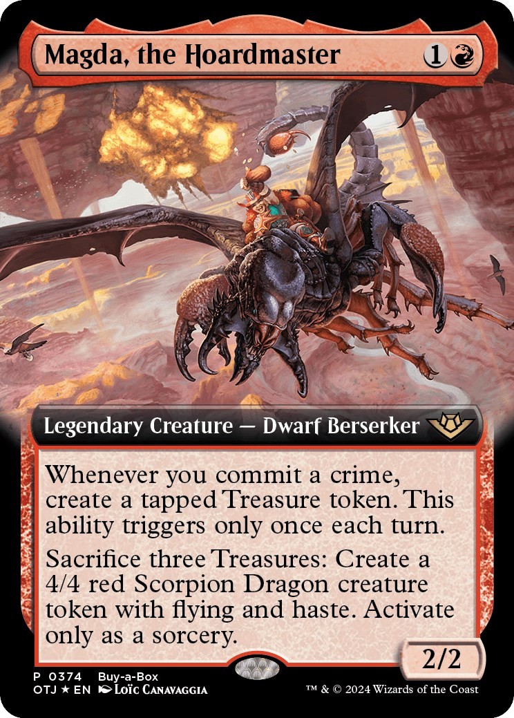 Foil Magda, the Hoardmaster (Extended Art) – 374 – NM – Buy-A-Box Promos