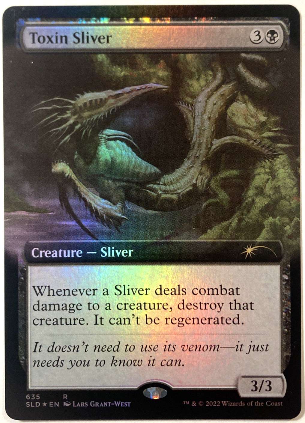 MTG Toxin Sliver (Extended Art Foil) Secret Lair Drop 635 NM