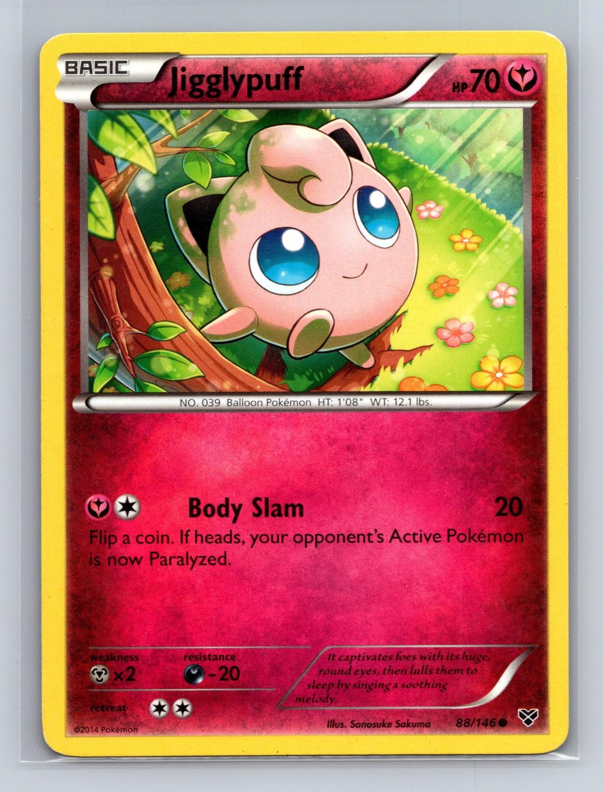 Jigglypuff 88/146 Common XY Pokemon Heavily Played