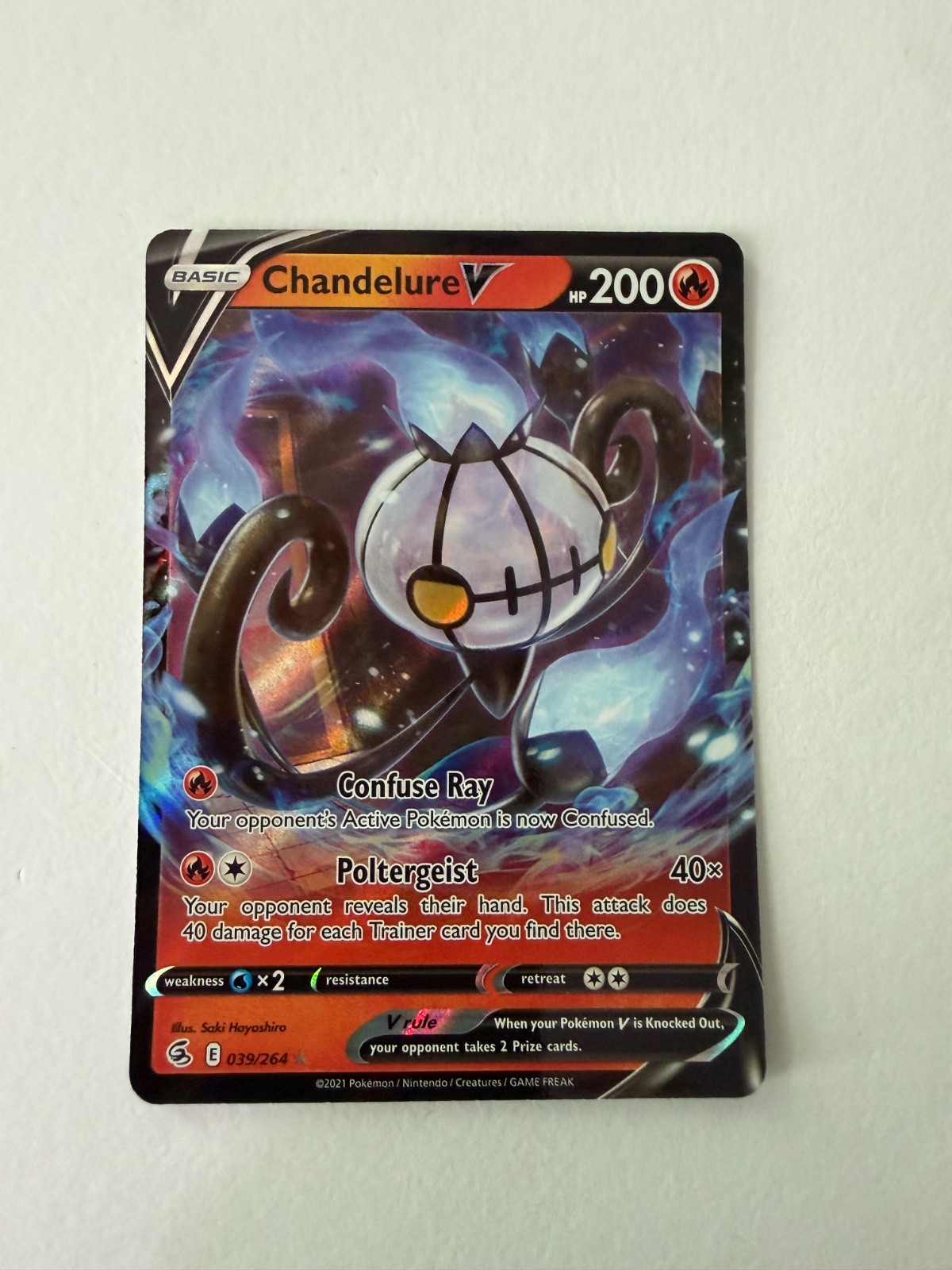 Pokemon – Chandelure V – Holofoil – 039/264 – NM