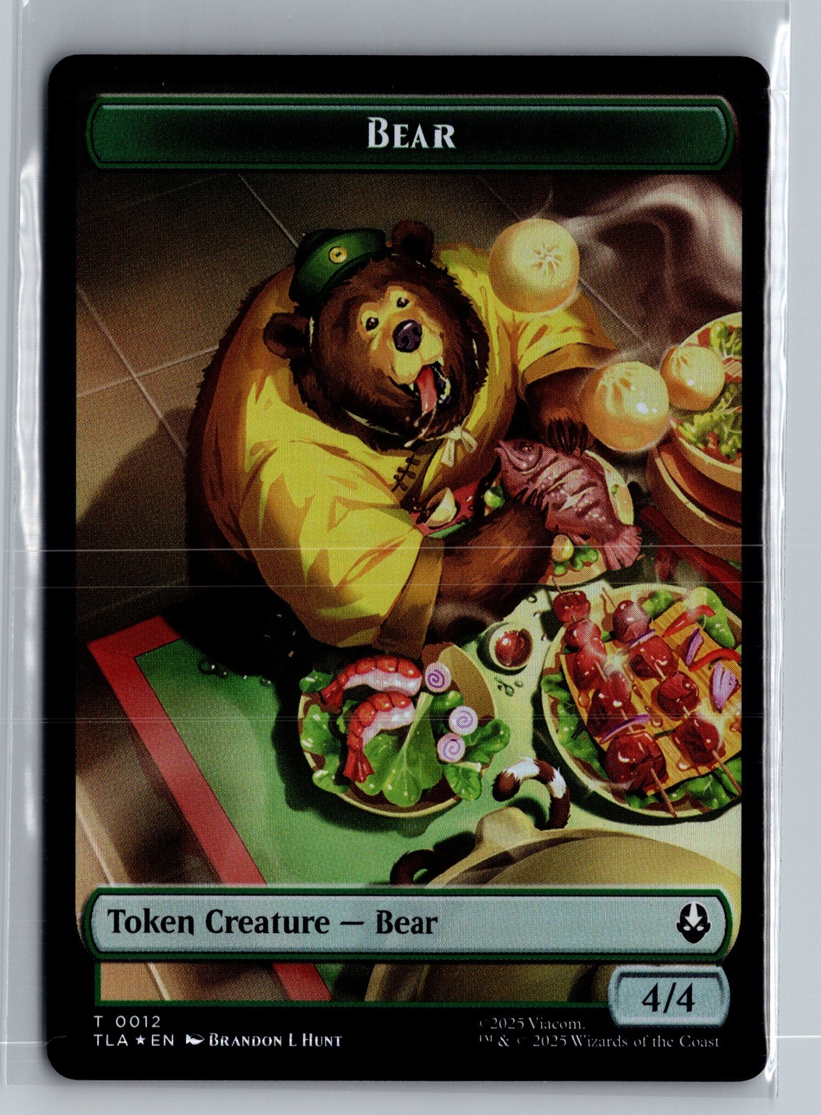 Bear // Food (0020) Double-Sided Token Foil T Avatar: The Last Airbender 12 // 2
