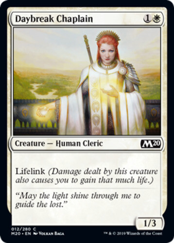 Daybreak Chaplain – Foil x1 – Magic Core Set 2020 – NM-Mint, English – Magic Cor