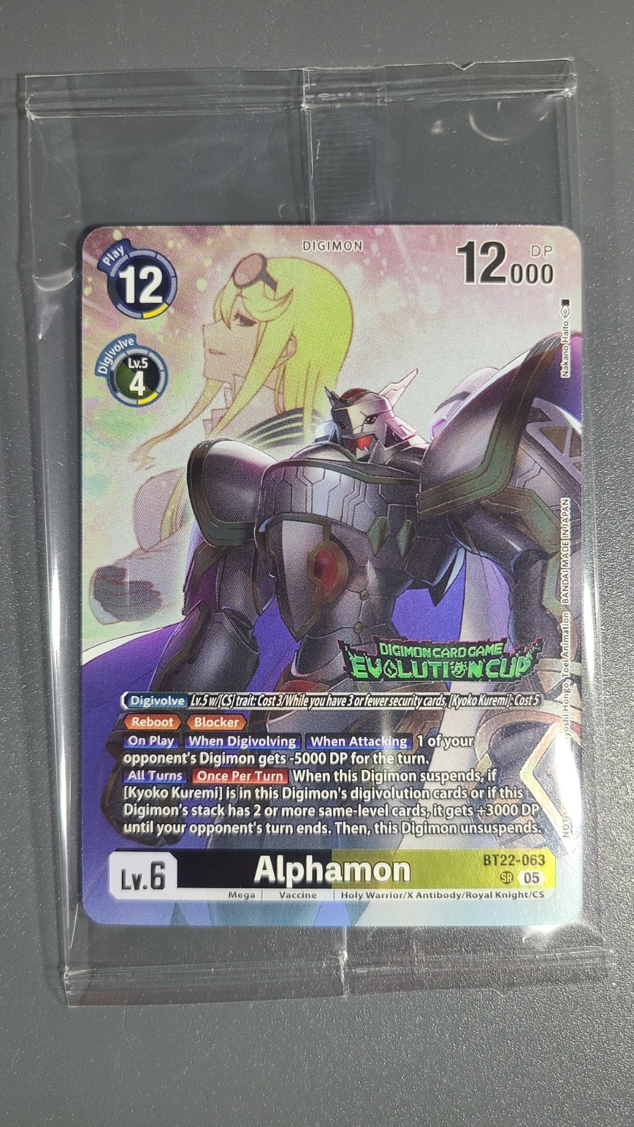 Alphamon BT22-063 Evolution Cup 2026 Season 2, Alt Art, Sealed