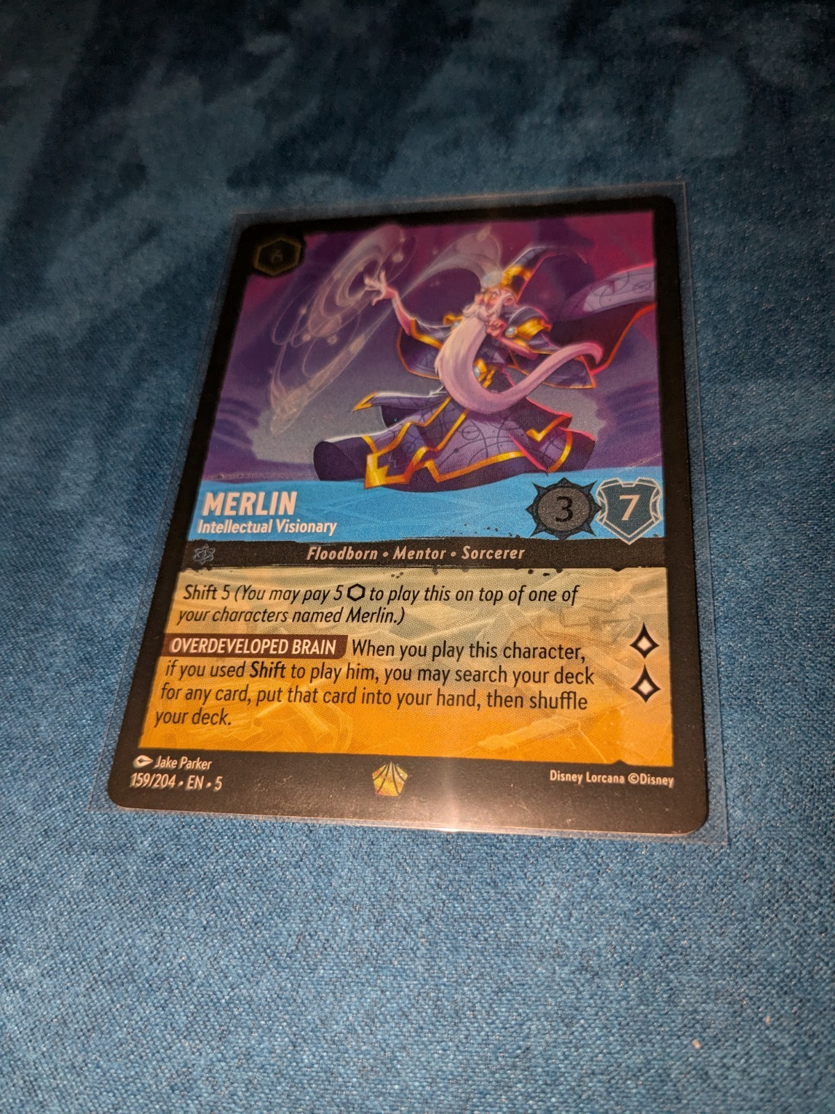 Disney Lorcana Merlin Intellectual Visionary 159/204 EN 5 FOIL NM