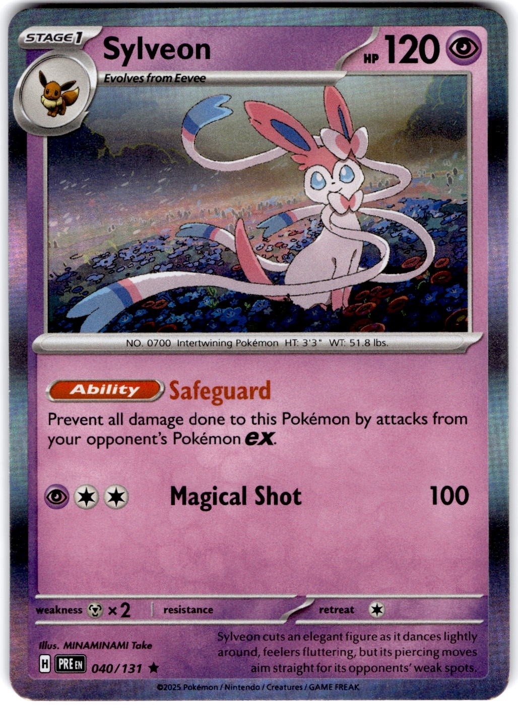 Pokemon Sylveon PRE 40/131 Normal Holo Near Mint English