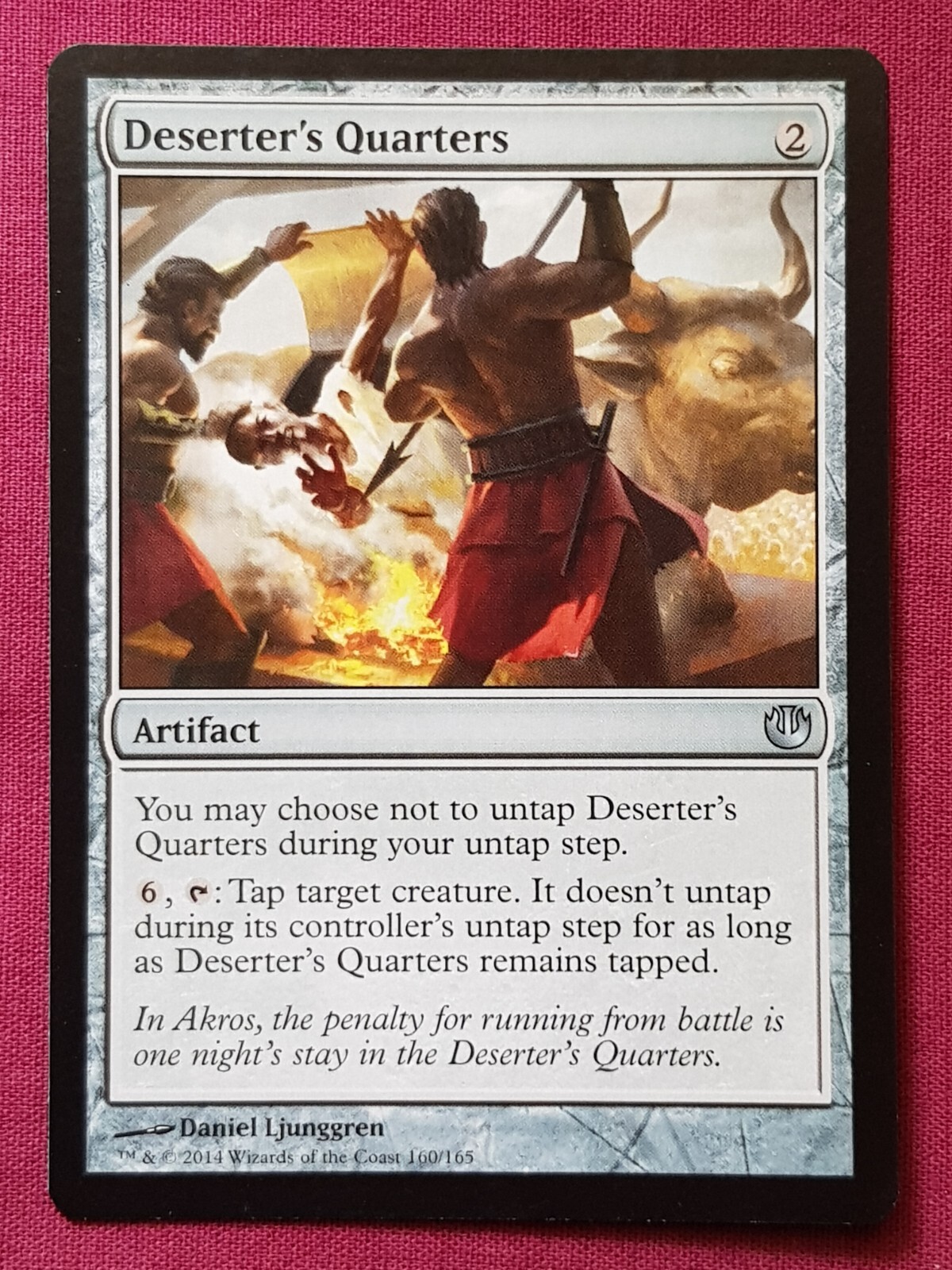 Magic The Gathering JOURNEY INTO NYX DESERTER’S QUARTERS artifact card MTG