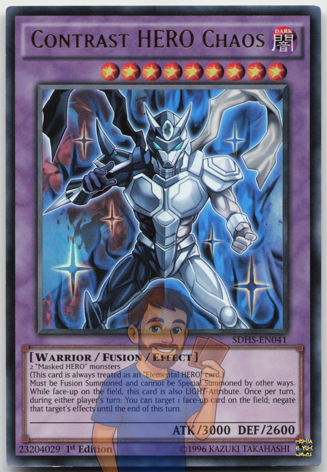Contrast HERO Chaos SDHS-EN041 Ultra Rare 1st Edition Near Mint Yugioh