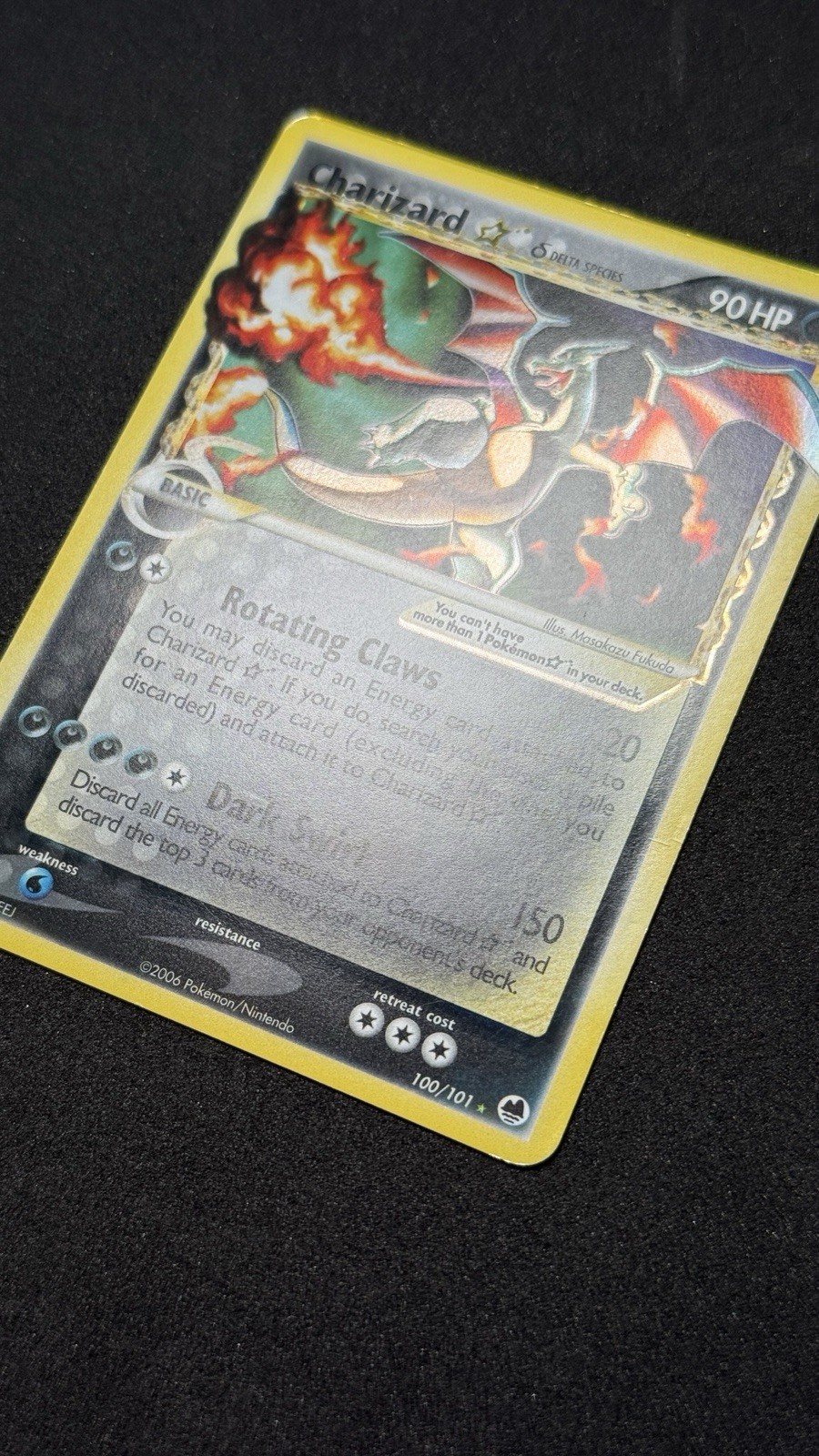 Charizard Gold Star (Delta Species) 100/101 Dragon Frontiers Holo – GRAIL!!