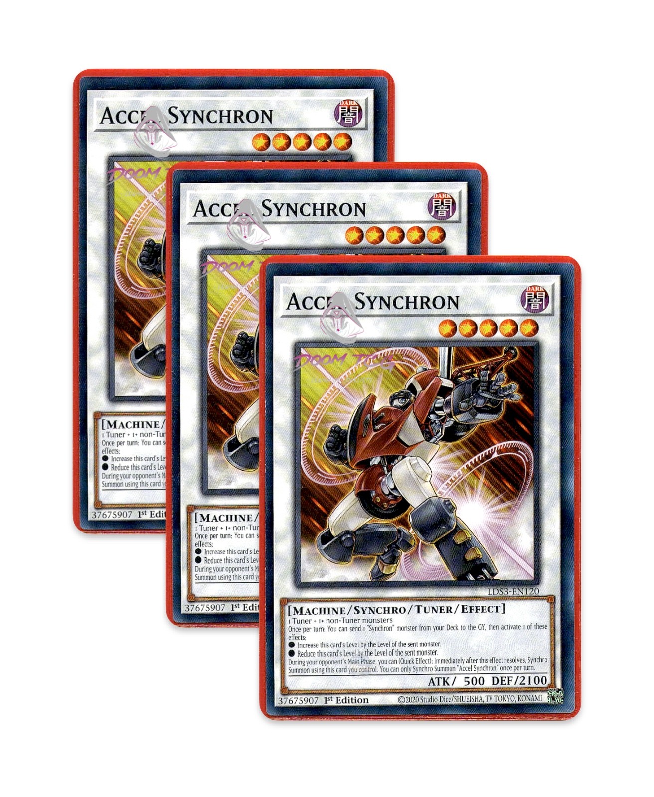 Yugioh! Accel Synchron LDS3-EN120 (Common) 1st Ed 3x “Synchro Support”