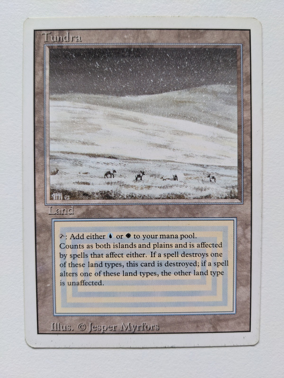 Tundra (LP) – Revised – Magic the Gathering – Dual Land