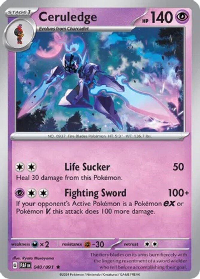 Ceruledge – 040/091 – Holo Rare – Near Mint