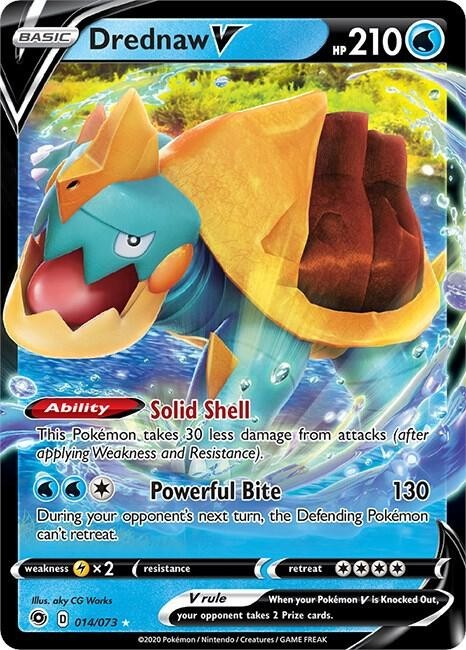 Pokemon Champions Path Ultra Rare Drednaw V 014/073 – Near Mint (NM)