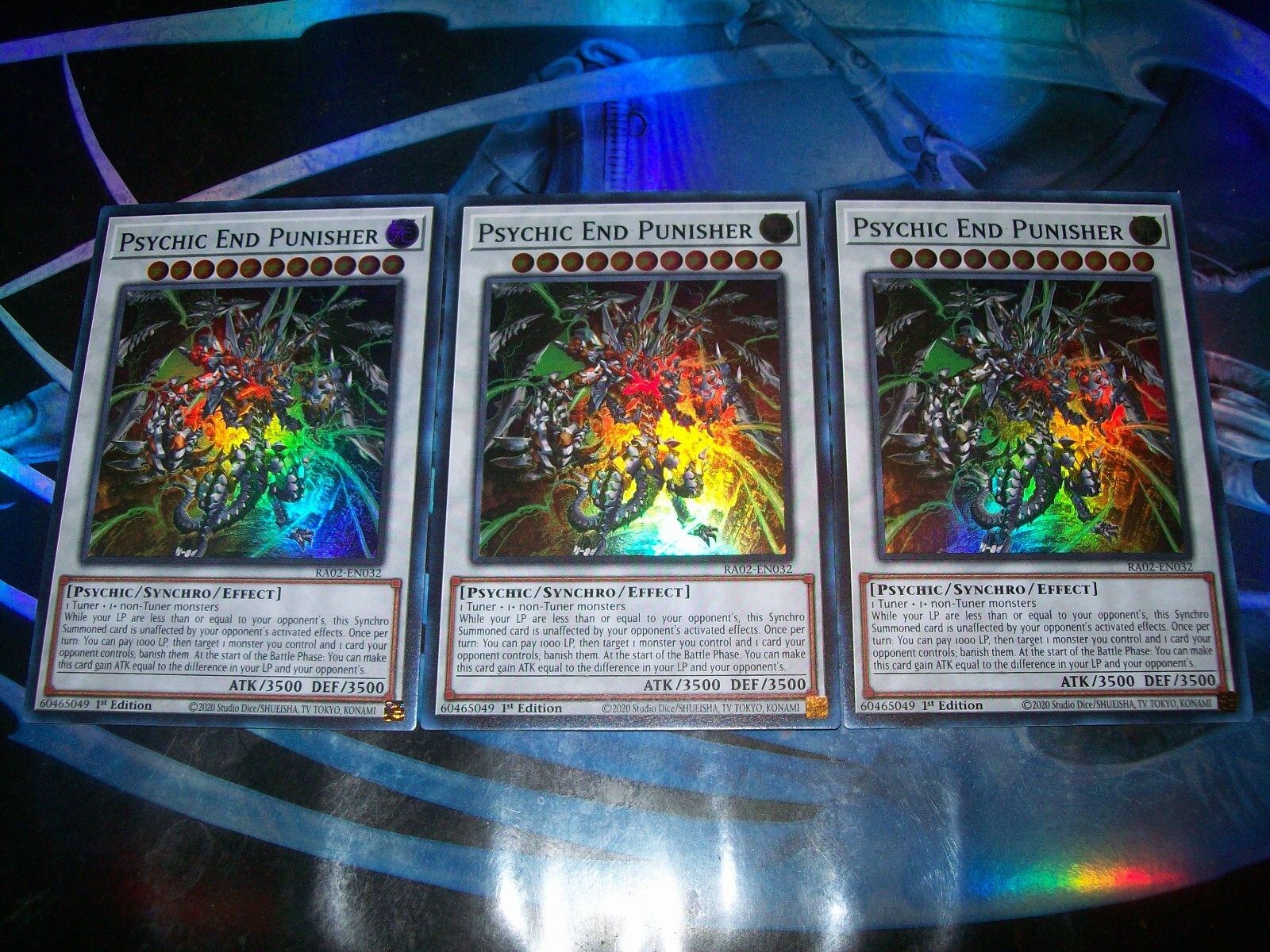 3x Psychic End Punisher 1st Edition Super Rare RA02-EN032 Yu-Gi-Oh!