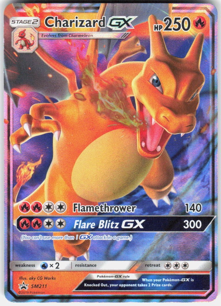 Charizard GX – SM211 Holo Promo Sun & Moon Promo Pokemon