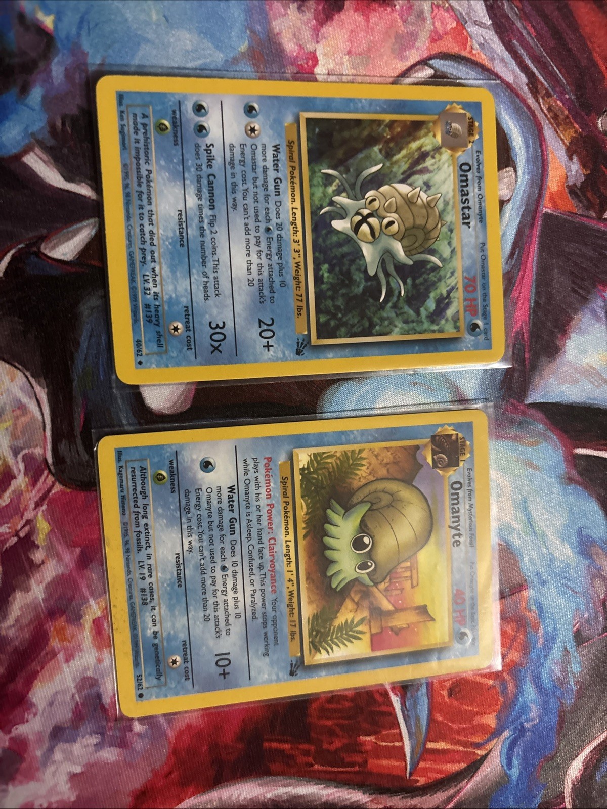 1998 Pokemon Omanyte/omastar
