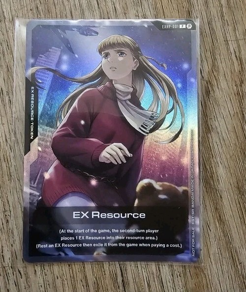 Gundam Card Game EX Resource Token EXRP 001 Relena Promo SDCC 2025 English