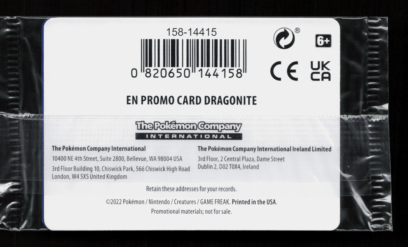 Dragonite #131 – SEALED Holo Gamestop STAMPED Promo – Pokemon TCG