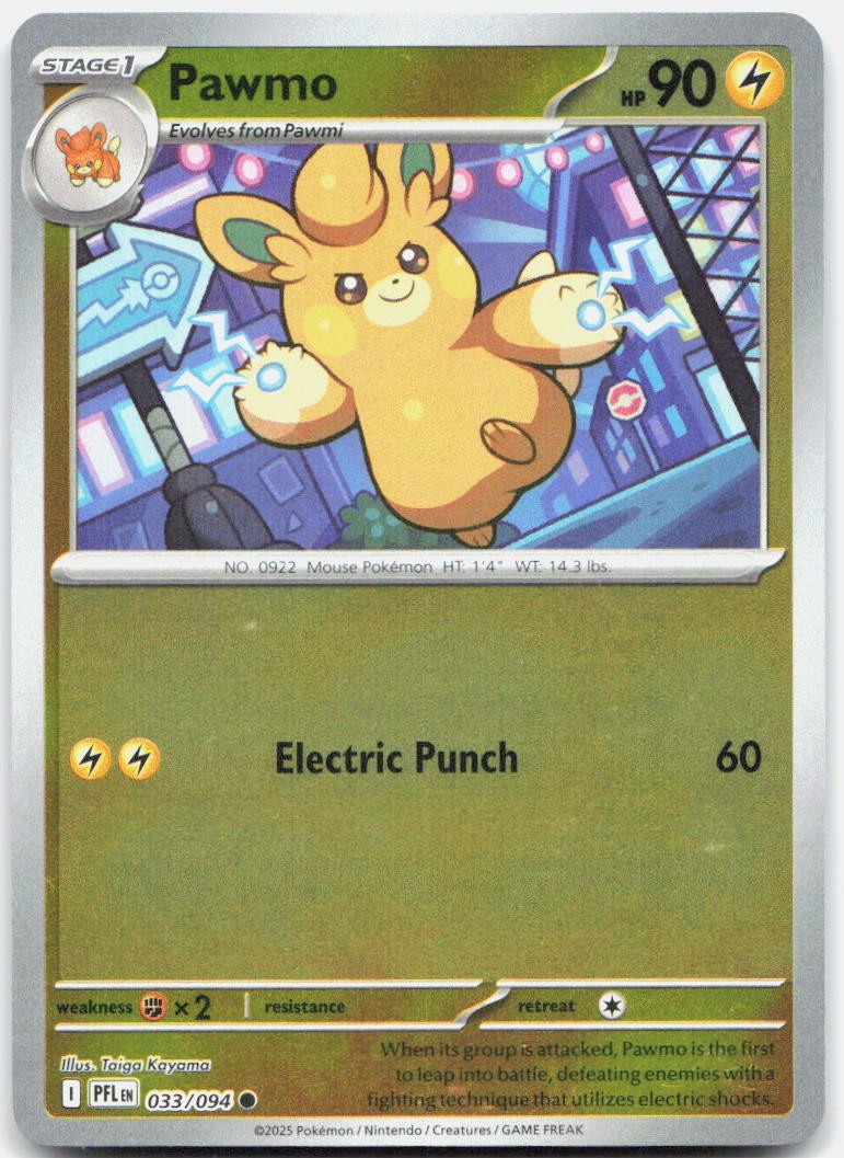 Pawmo Common Reverse Holo PFL 033/094 Hitoshi Ariga