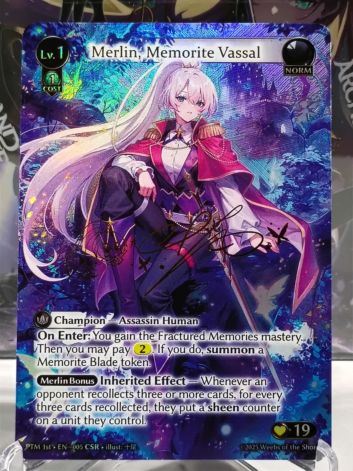 Merlin, Memorite Vassal (CSR) 005 [Phantom Monarchs] Grand Archive TCG