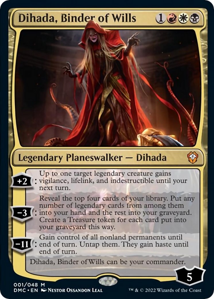 Dihada, Bnder of Wills #1 *Foil* (NM) Commander: Dominaria United MTG