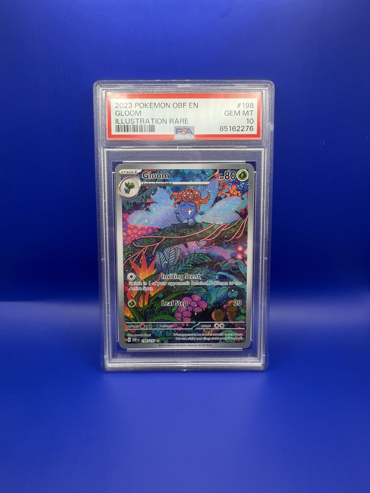 PSA 10 Gloom #198/197 2023 Pokémon TCG Obsidian Flames Illustration Rare