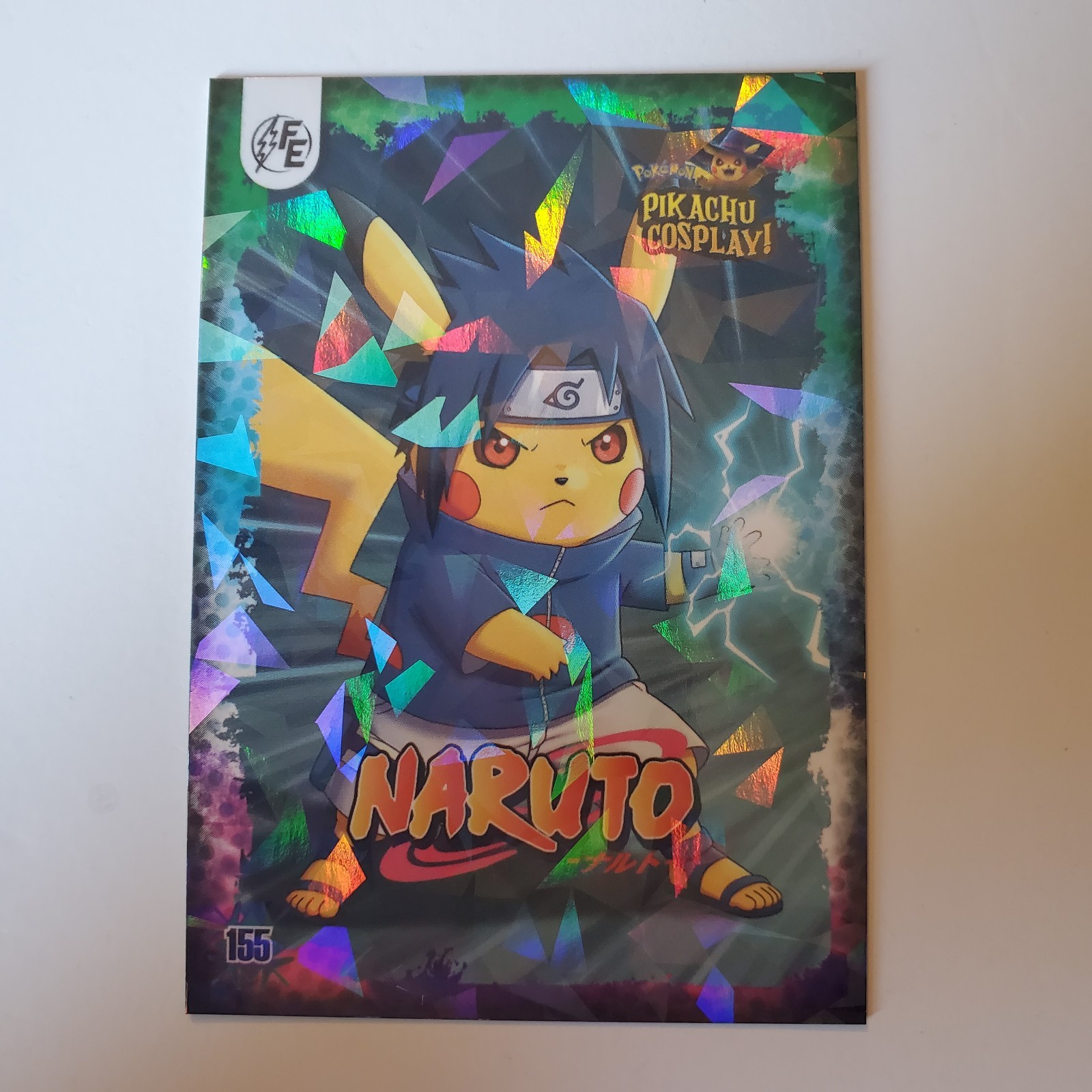 Pikachu Cosplay! Trading Card – Naruto #155 Holo Excellent