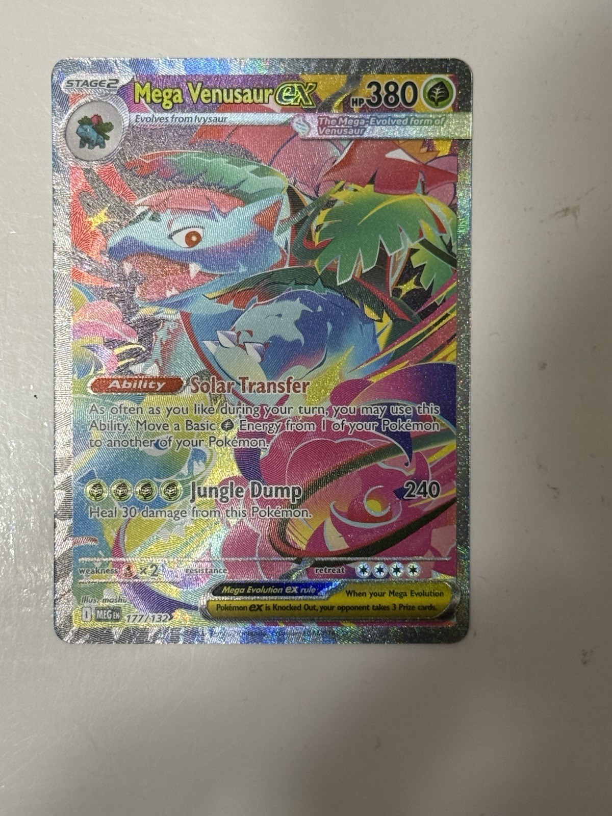 Mega Venusaur ex – 177/132 – Pokemon Mega Evolution Special Illustration NM