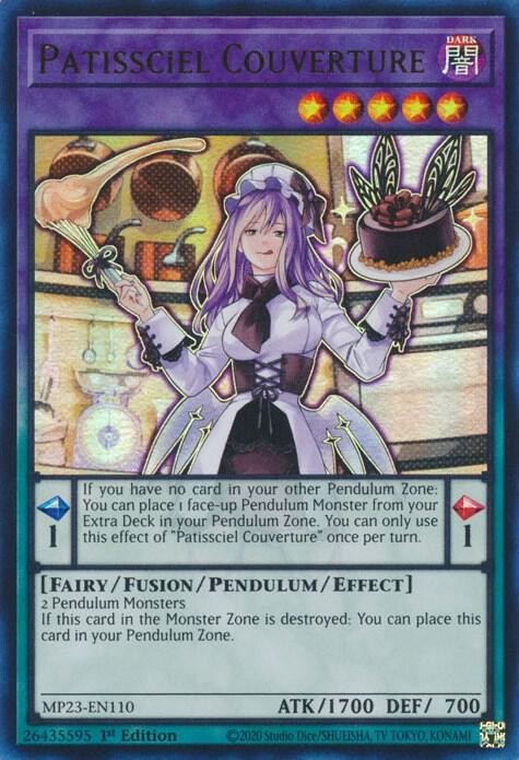 Yugioh Patissciel Couverture 1st Edition Ultra Rare MP23-EN110 NM