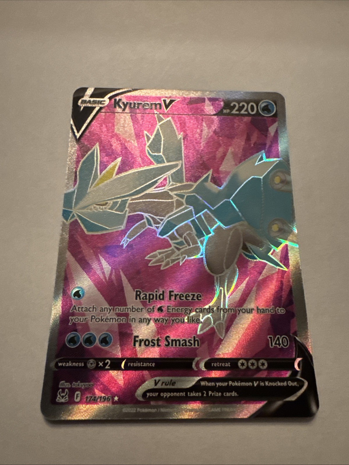Kyurem V 174/196 Ultra Rare Lost Origin Pokemon
