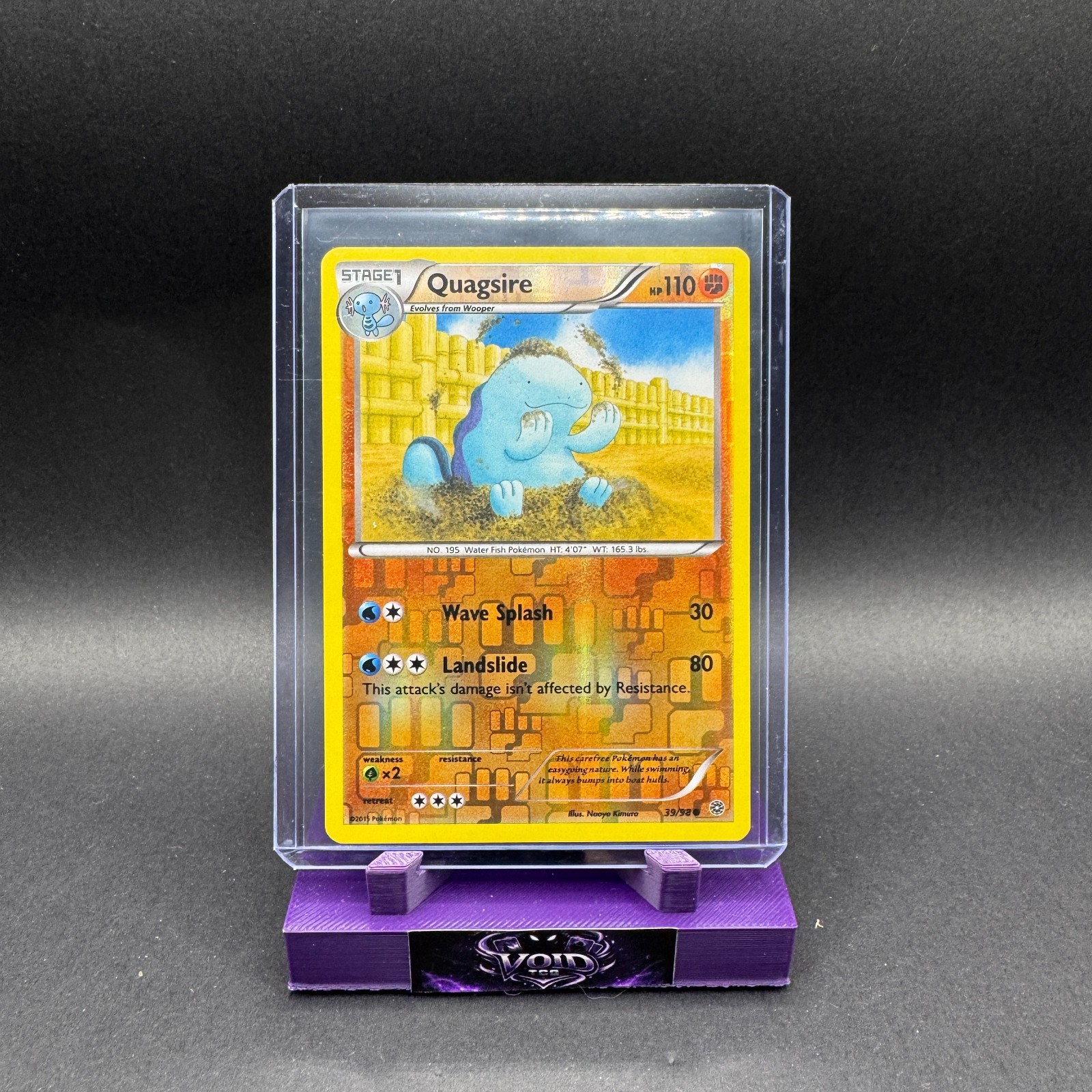 Quagsire Pokemon XY Ancient Origins 39/98 Reverse Holo Mid Era MP Naoyo Kimura