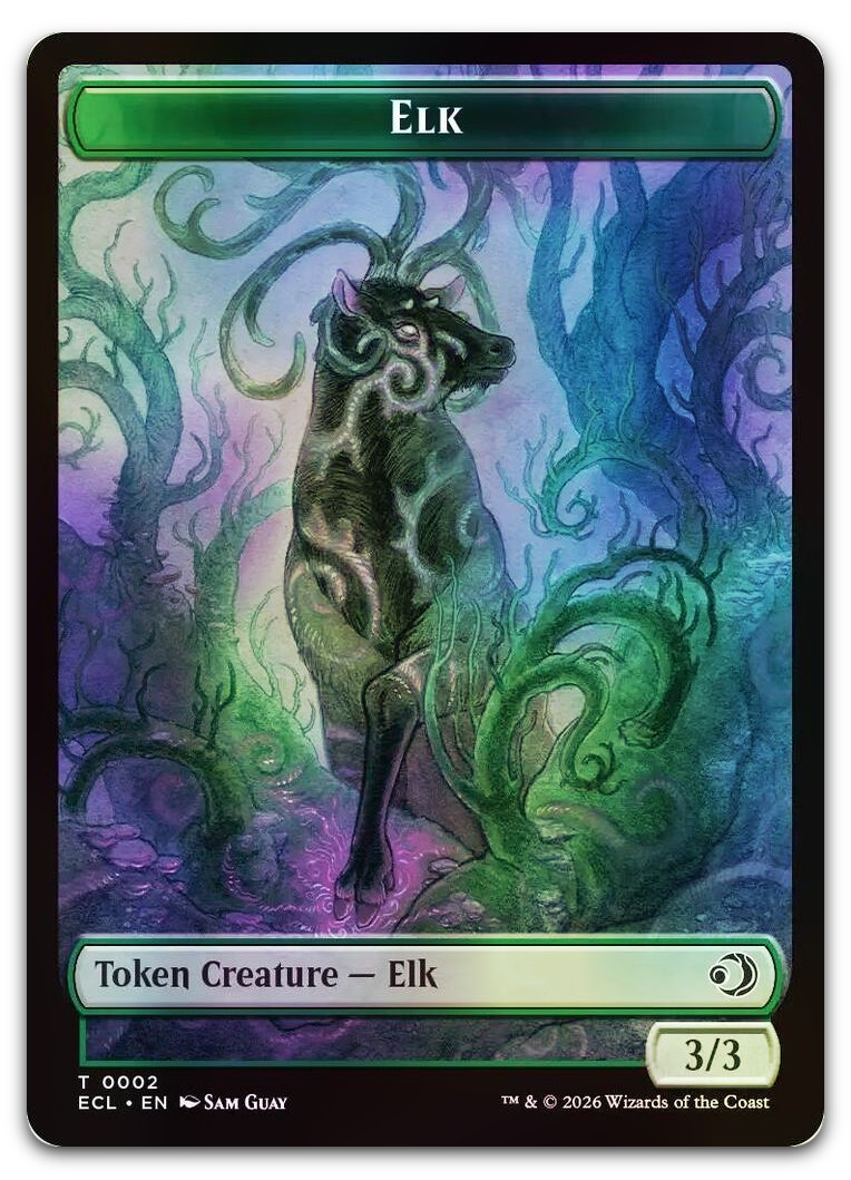 Elk // Mutavault Double-Sided Token #2 // 11 (Foil) NM Lorwyn Eclipsed Magic MTG