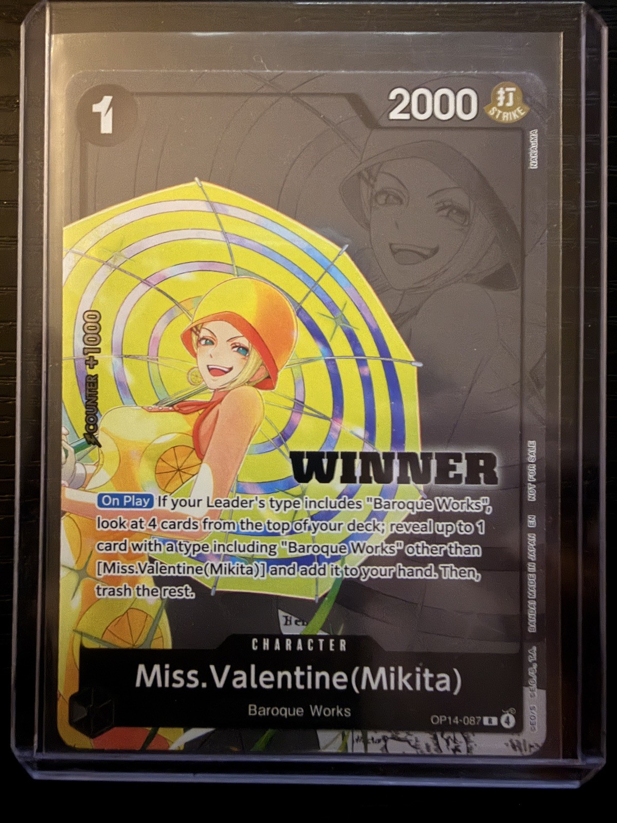 One Piece – Winner – Miss Valentine (Mikita) Foil – OP14-087 R