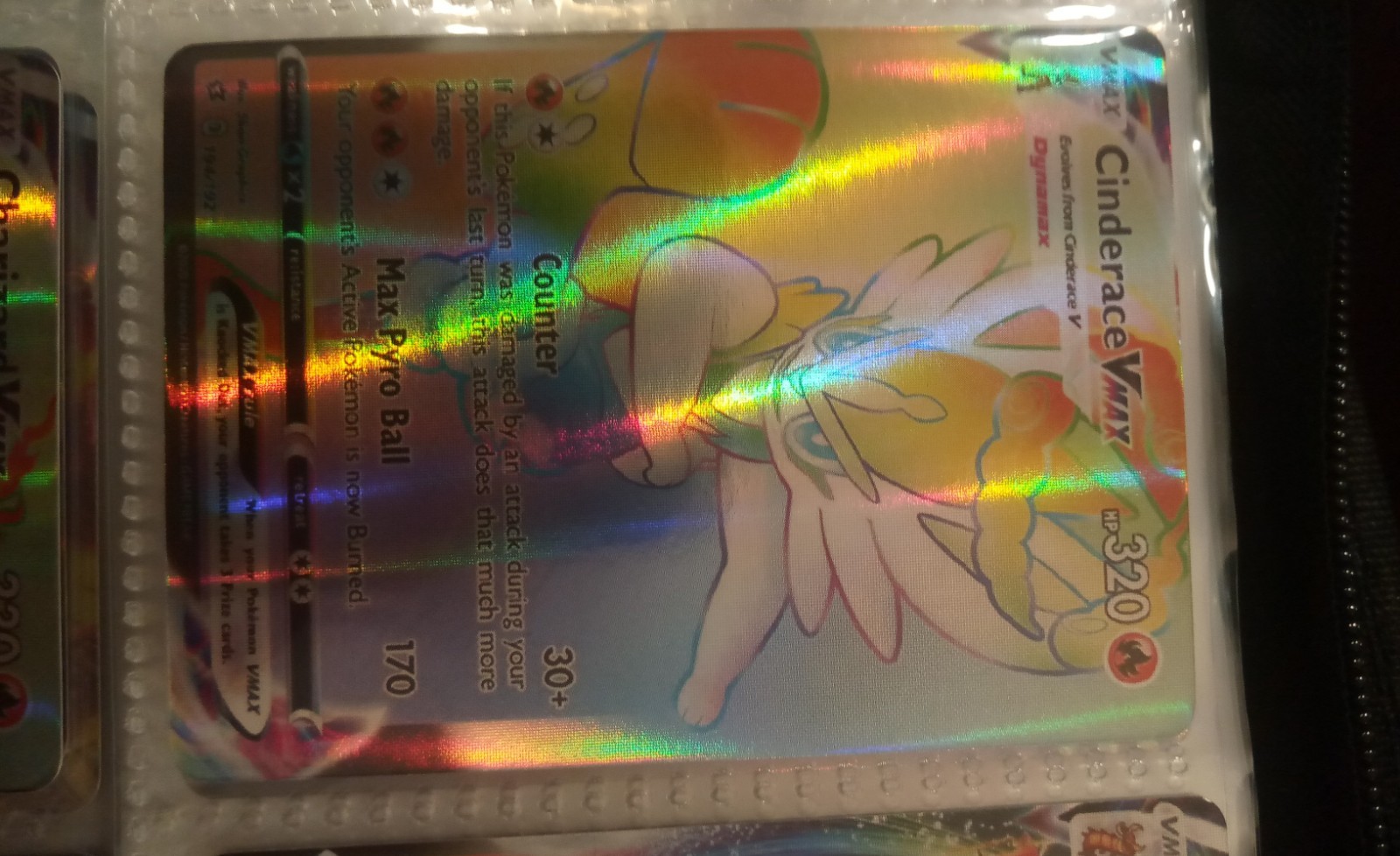 Pokémon TCG Pokémon Cinderace VMAX Secret Rare Holo