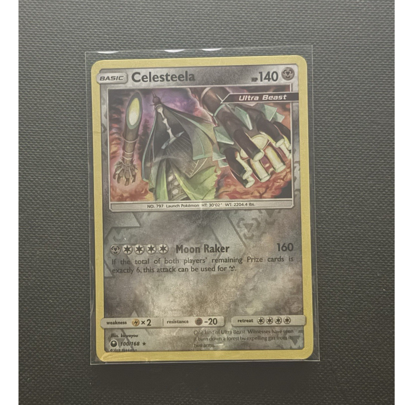 Celesteela 100/168 SM-Celestial Storm Reverse Holo Rare 140 HP