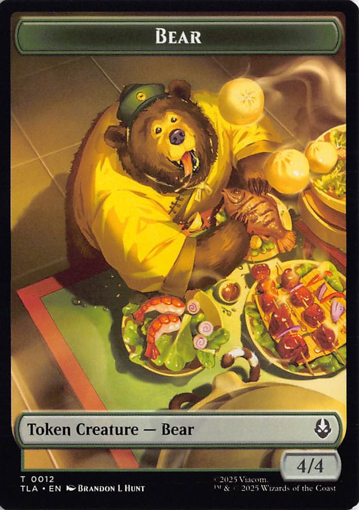Bear // Food (0020) Double-Sided Token Avatar: The Last Airbender 12 // 20 NM