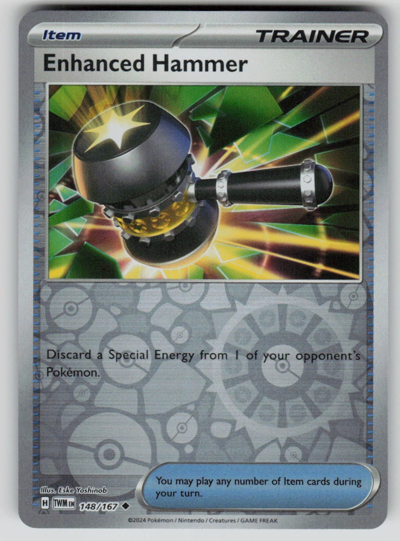Enhanced Hammer 148/167 Reverse Holo Twilight Masquerade Near Mint EN Pokemon