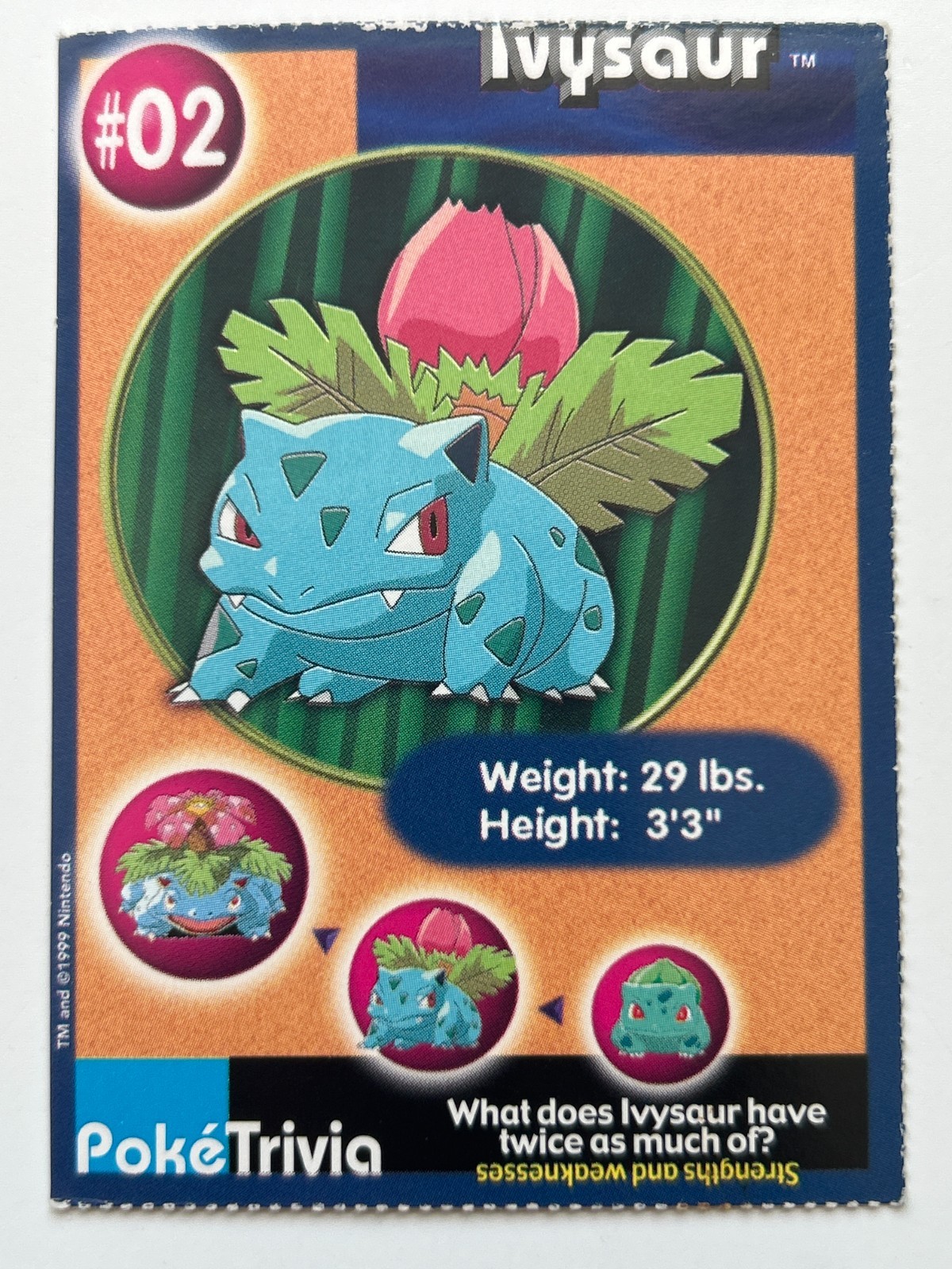 Burger King Pokemon PokeTrivia Cards